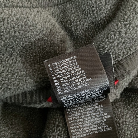 The North Face Mens 1/4 Zip Fleece Pullover Sz L Gray Outdoor Active - Picture 11 of 11